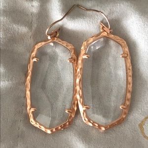 Kendra Scott rose gold Danielle earrings